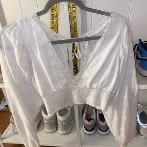 Flowy white long sleeve